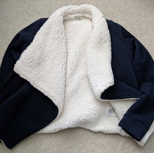 ABERCROMBIE AND FITCH Sherpa-lined cardigan